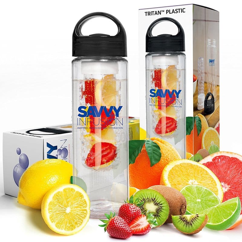 Savvy Infusion® Water Bottle - 24 Oz - Black