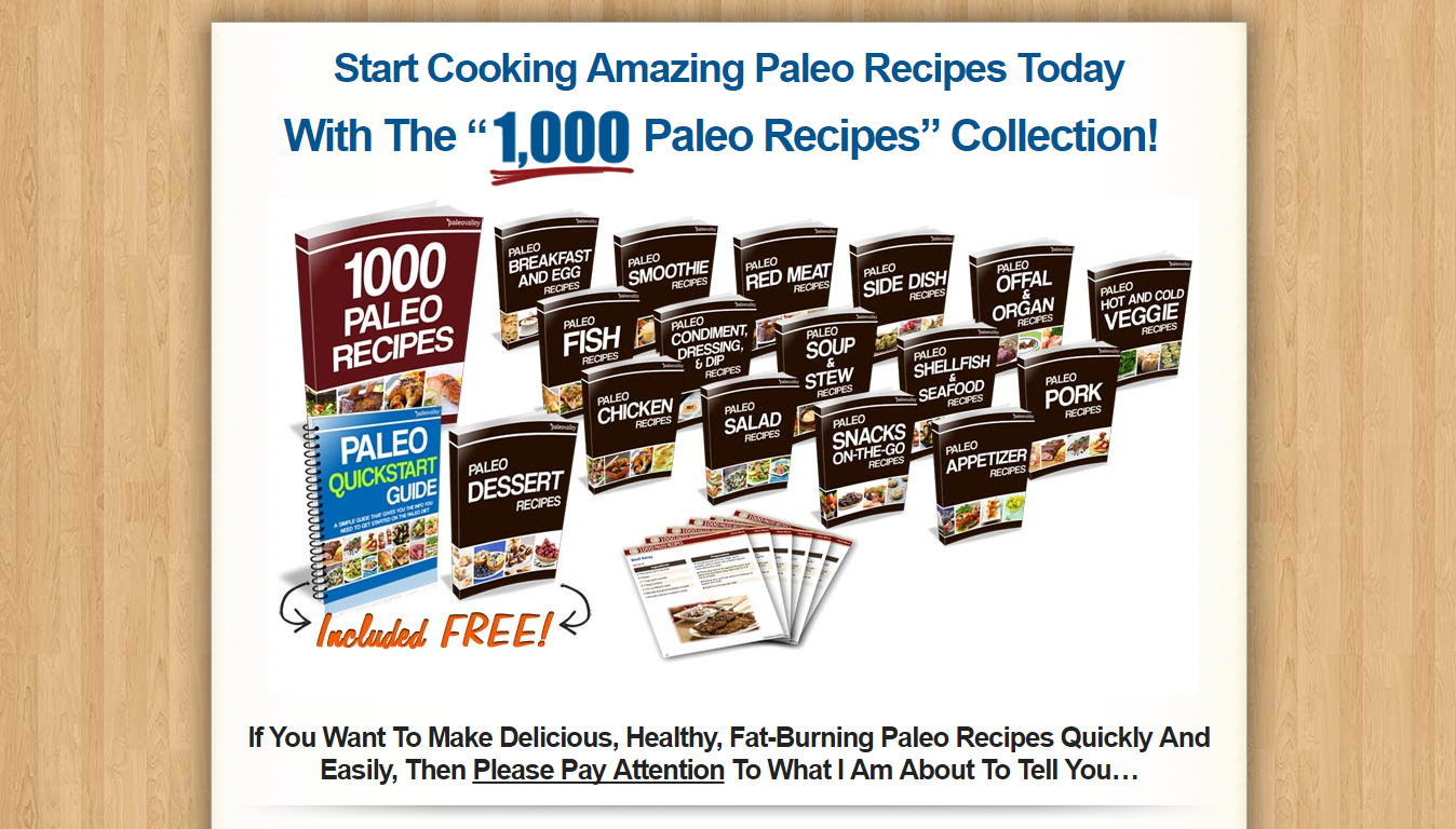 1000 Paleo Recipes Bundle Download